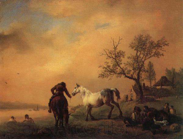 Philips Wouwerman Horses Being Watered